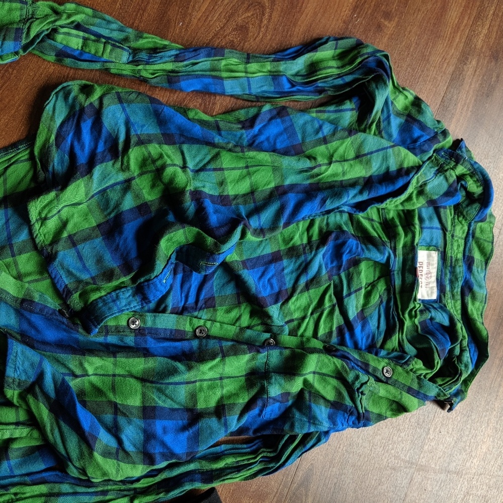 Blue and Green Flannel